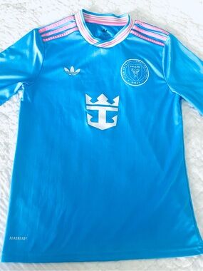 ⚽️BOYS Adidas Miami FC International Soccer Sports Jersey SZ L Youth)